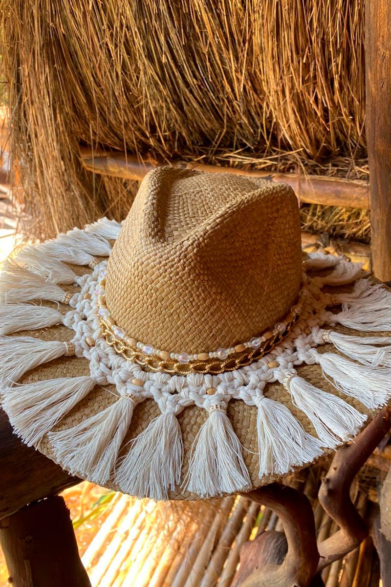 Boho Macrame Hat